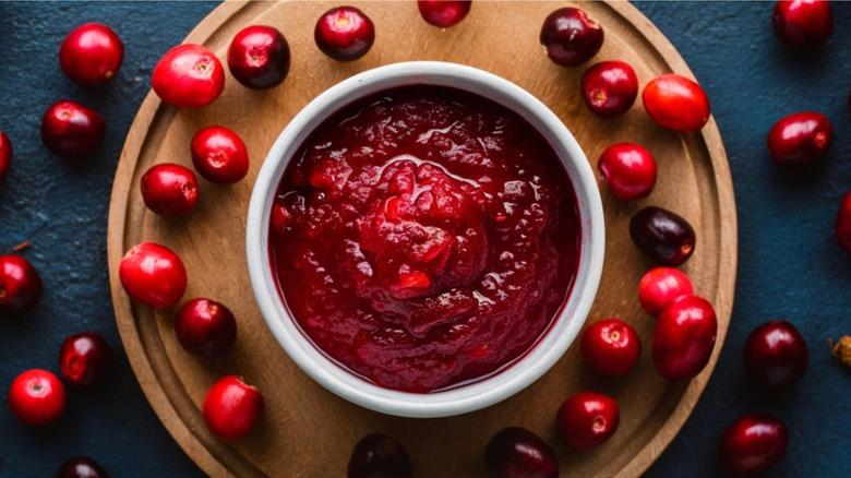 Fresh homemade cranberry sauce