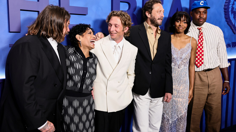 The cast of The Bear laugh at their Season 5 premiere.