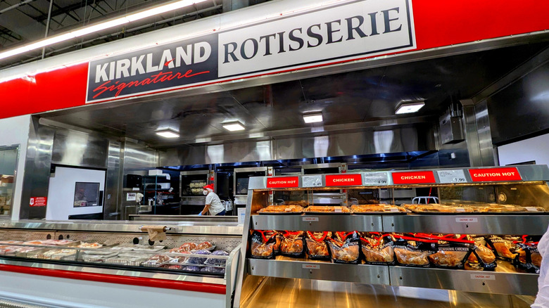 deli and rotisserie counter at Costco