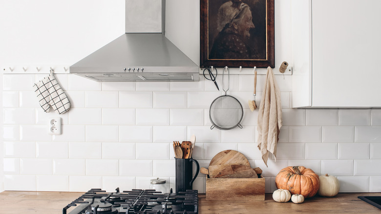 peg rails in a kitchen