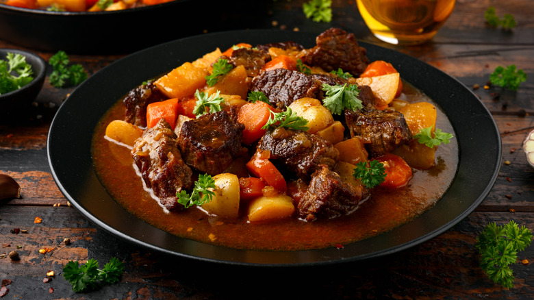 Bowl of beef stew