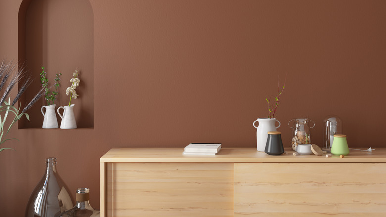 Modern credenza serving station