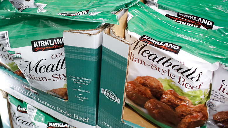 kirkland signature meatballs on costco shelves