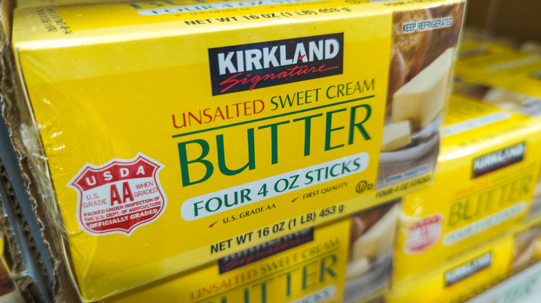 Kirkland Signature butter package