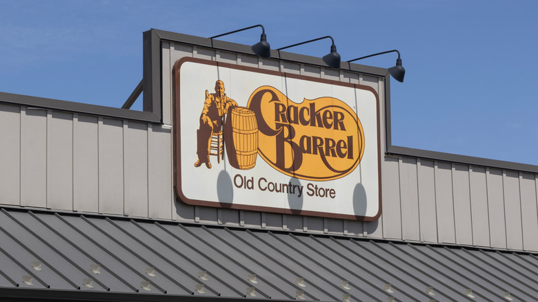 Cracker Barrel exterior logo sign