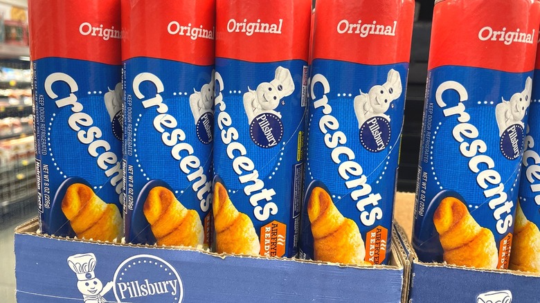 Crescent roll dough at the store