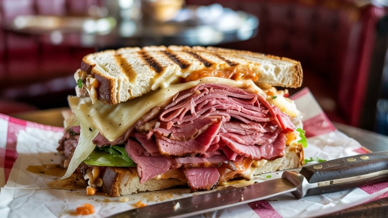 A Reuben sandwich