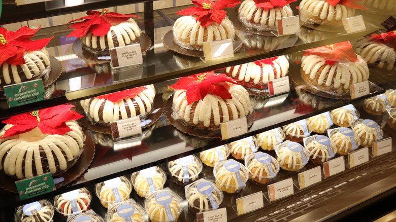 Nothing Bundt Cakes bakery case filled with bundt cakes