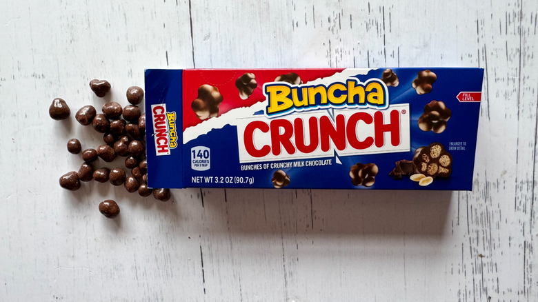 Buncha Crunch candies on white surface