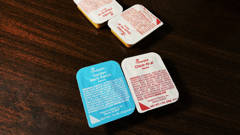 Chick-fil-A sauce cups
