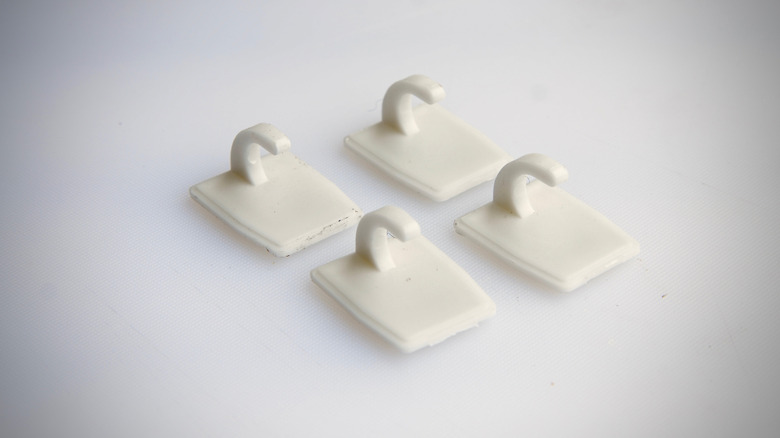 self-adhesive plastic hooks