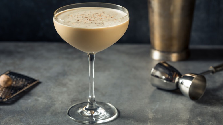 Cocktail made with peanut butter vodka