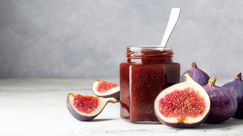 Jar of fig jam