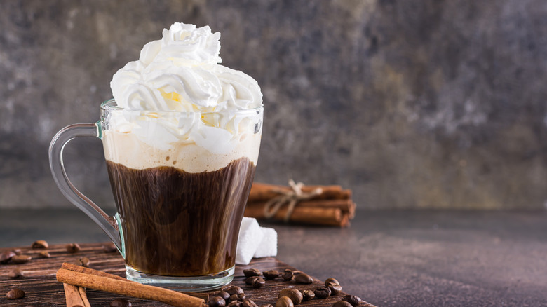 Viennese coffee with whipped cream