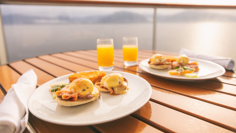 breakfast on a cruise ship