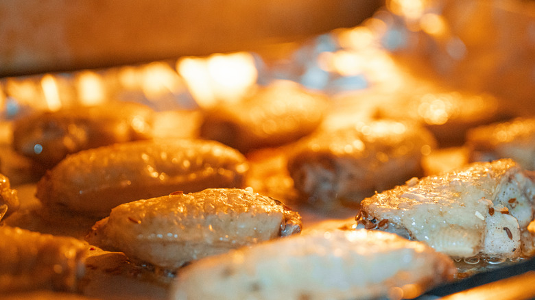 Chicken wings in the oven
