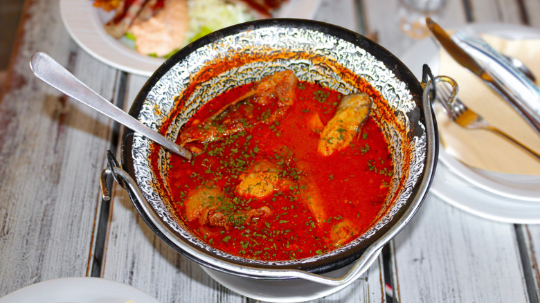 fish stew on the table