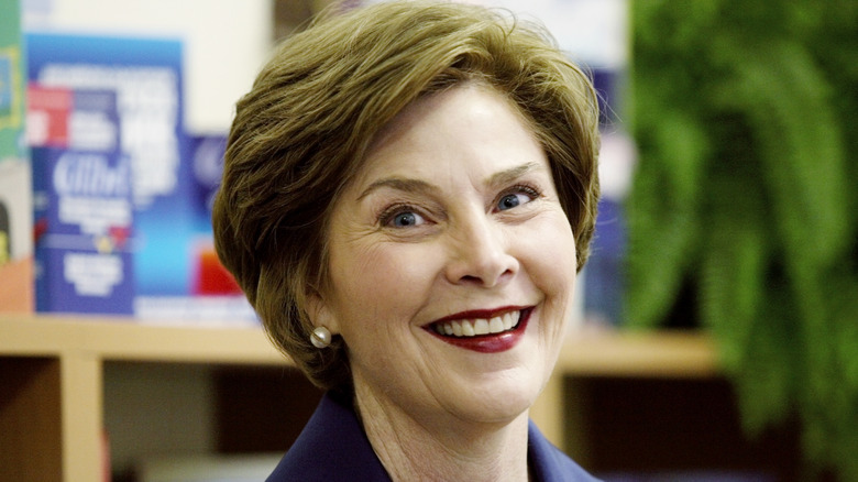 Laura Bush smiling