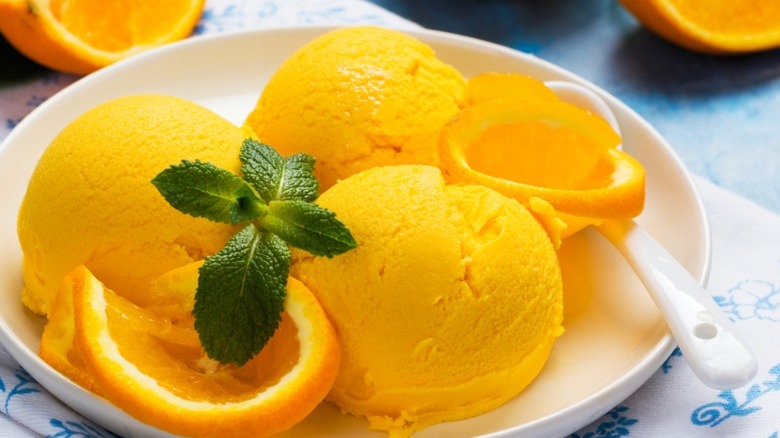 Orange sorbet