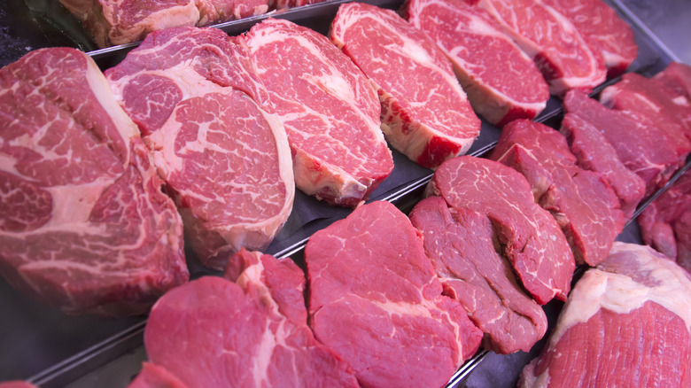 Fresh, thick cuts of beef