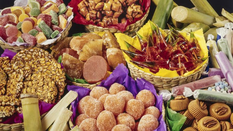 A display of various Mexican candies