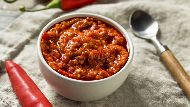 Calabrian chili and chili sauce