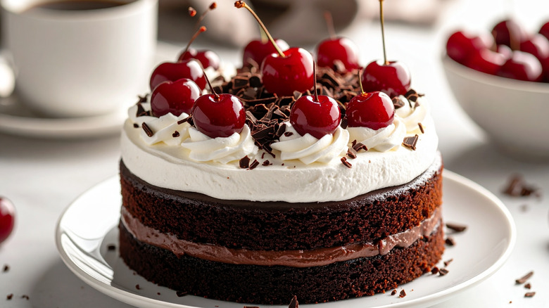 even chocolate cake layers