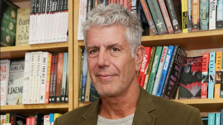 Anthony Bourdain at event promoting comic 