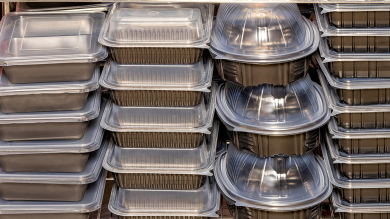 stacked food containers