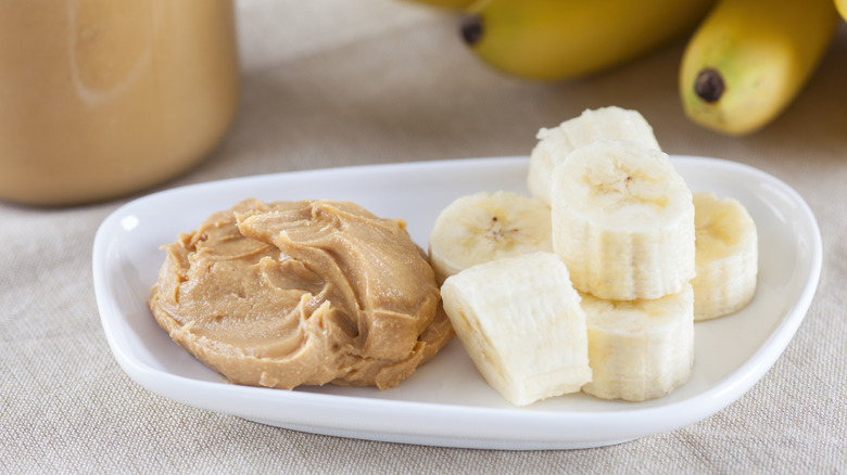 Peanut butter and bananas