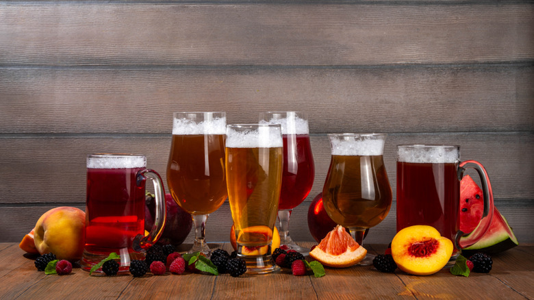 A selection of shandies