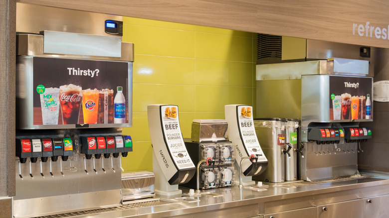 drink machines at McDonald's