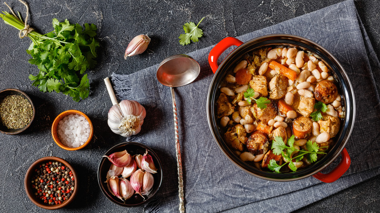 A classic French cassoulet.