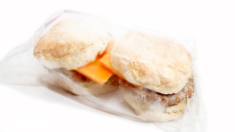 packaged frozen breakfast sandwiches