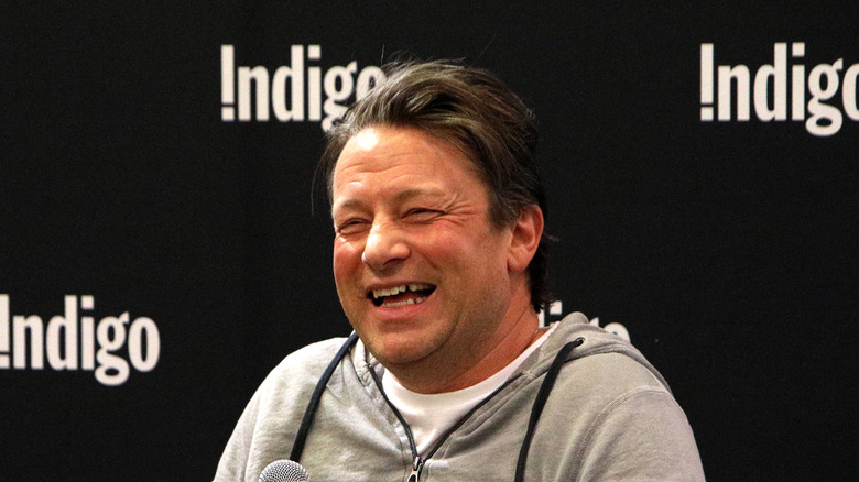 Jamie Oliver smiling