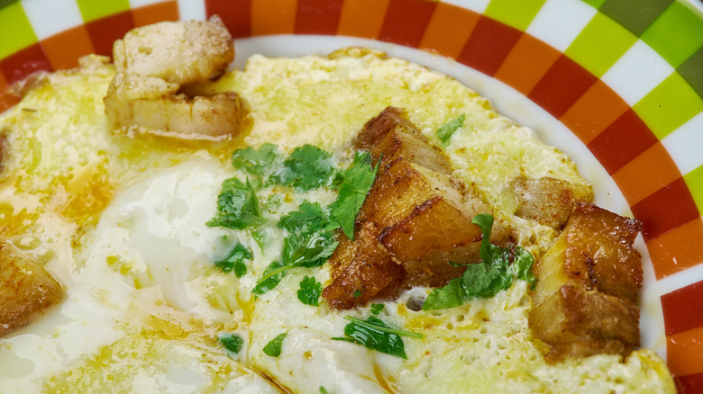 Hangtown Fry on a plate