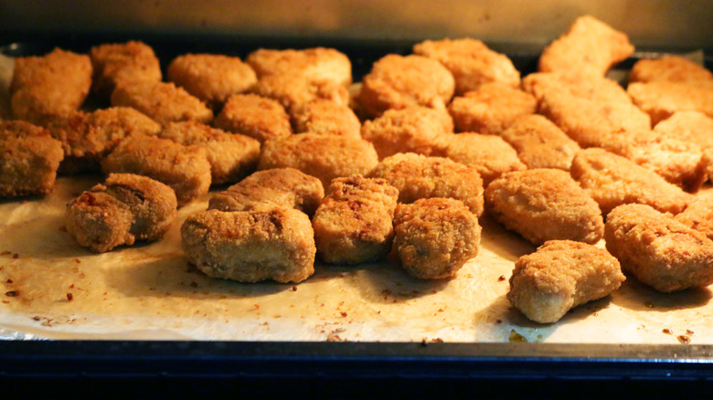 Chicken nuggets in the oven