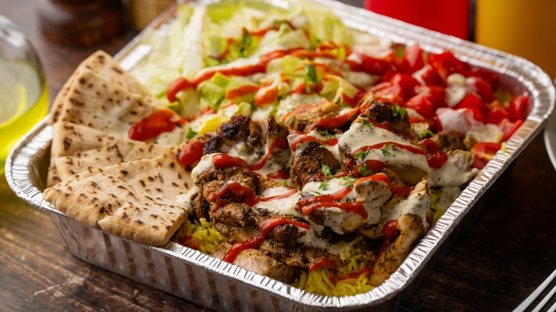 Halal cart chicken and rice
