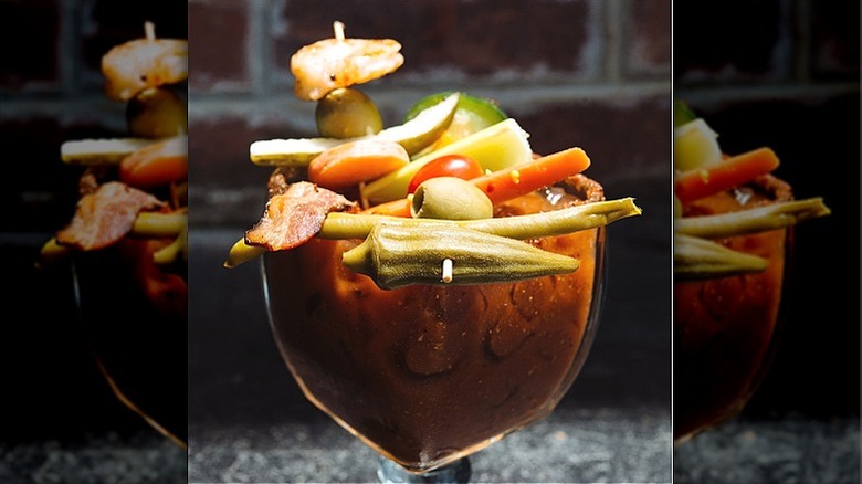 Loaded Bloody Mary at Brick & Spoon