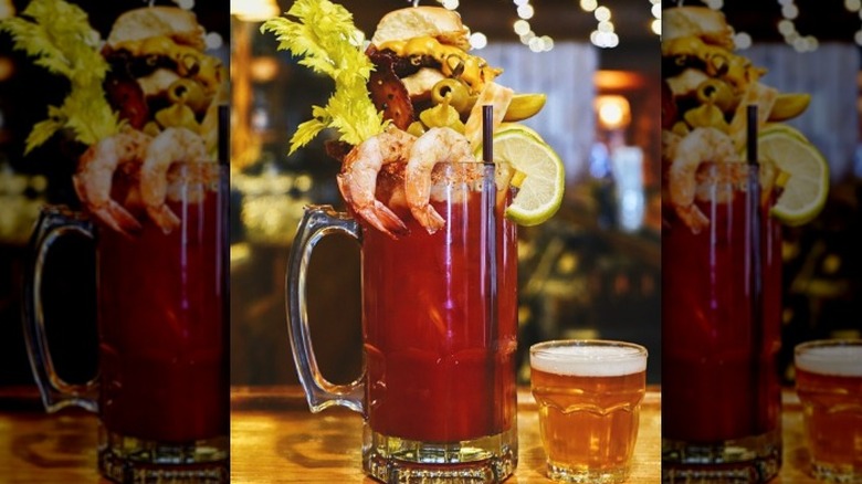 Bloody Mary Bar at Brooks Lake Lodge & Spa in Dubois