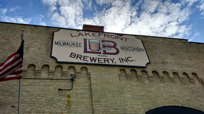 The entrance to the Lakefront Brewery