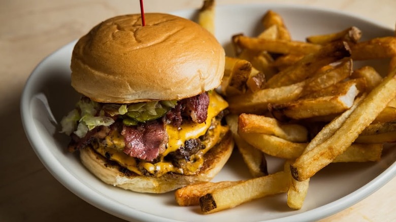 A bacon cheeseburger from HiHo Cheeseburger.