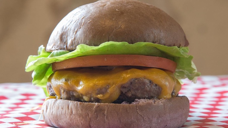 A cheeseburger from Honolulu Burger Co.