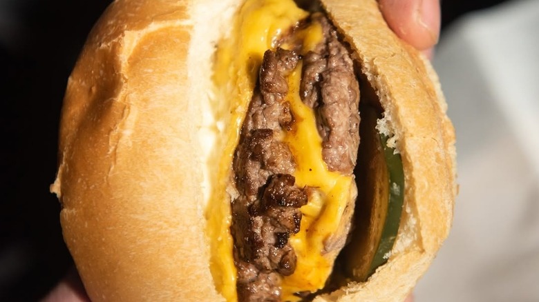 The cheeseburger from Bare Bones Butcher.