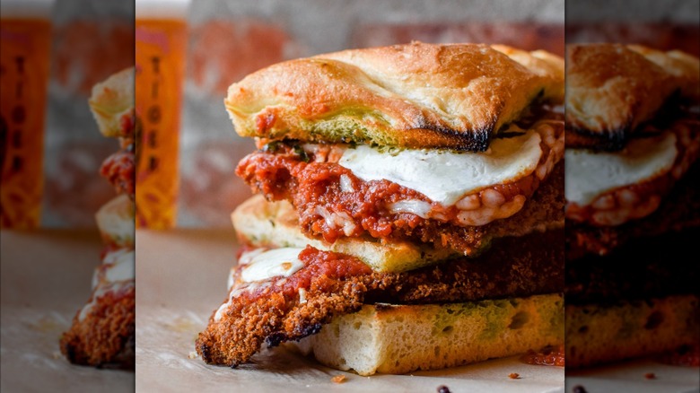 Raduno's chicken parm sandwich
