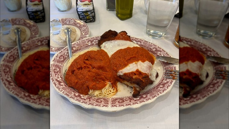 Chicken parm at Chiaparelli's