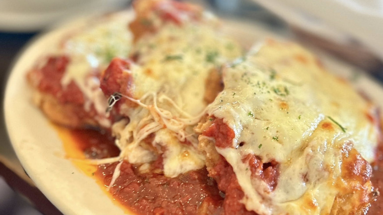 A plate of chicken parm from Bruno's