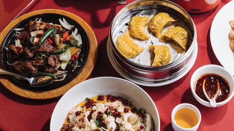 A vriety of Chinese dishes at Masterpiece in Georgia