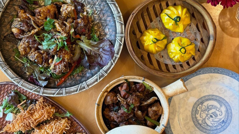 A variety of Chinese dishes at Miss Shirley's Chinese Restaurant in New Orleans