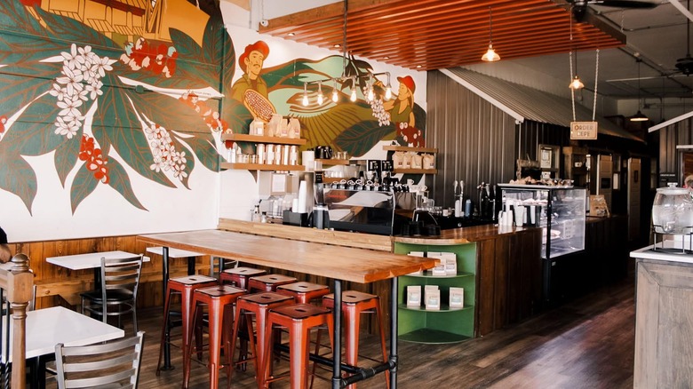 Bar area and seating at Nexus